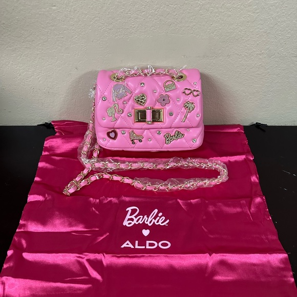 Barbie x Aldo Pink Embellished Crossbody Bag - Picture 1 of 3